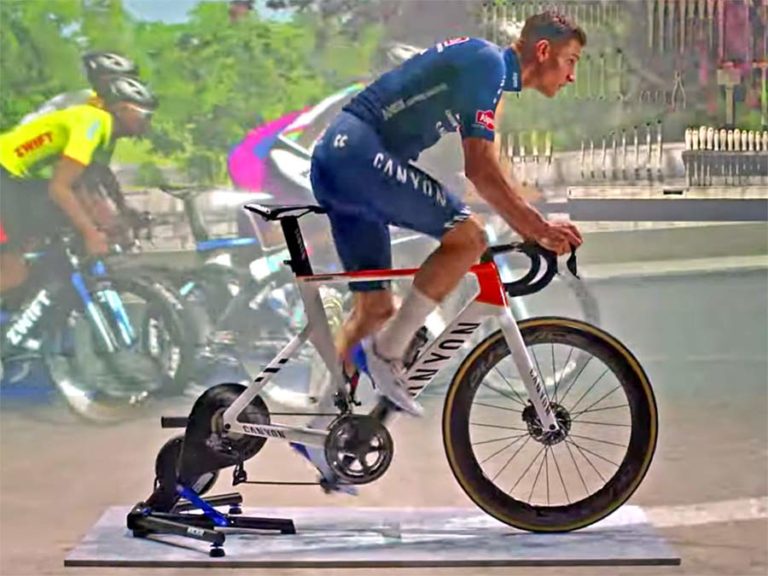 Zwift leaks new 2021 Canyon Aeroad carbon aero road bike in Mathieu van