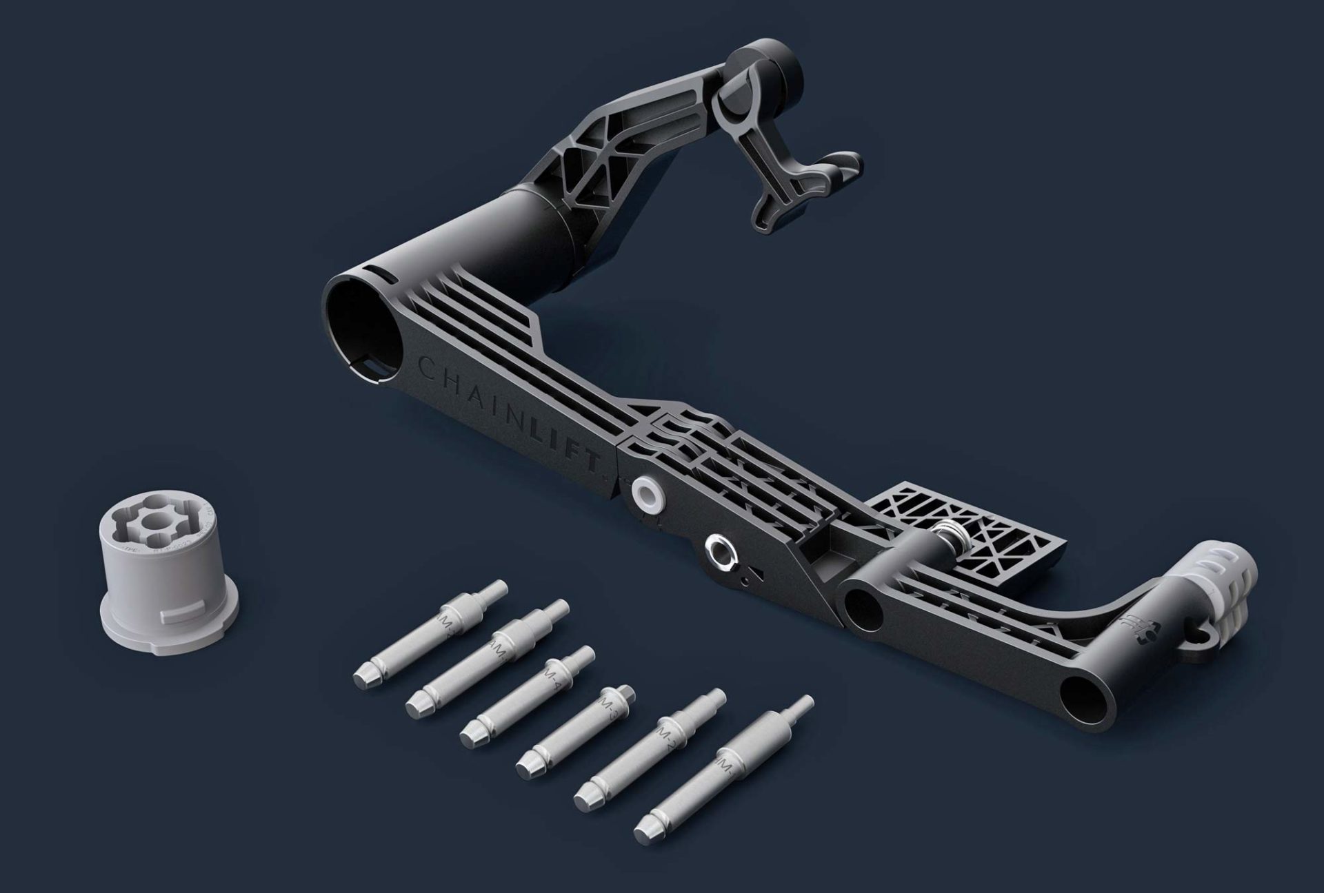 Chainlift tool does the dirty work of wheel removal & brake tuning