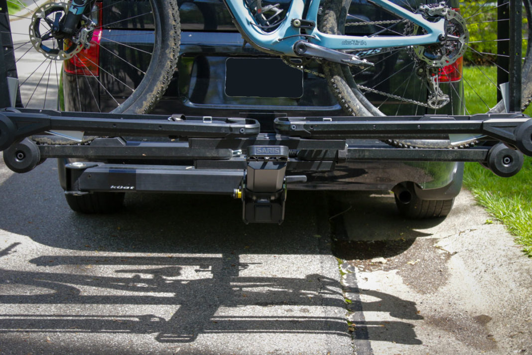 Review Kuat Pivot V2 Bicycle Hitch Rack swing away adapter is the best