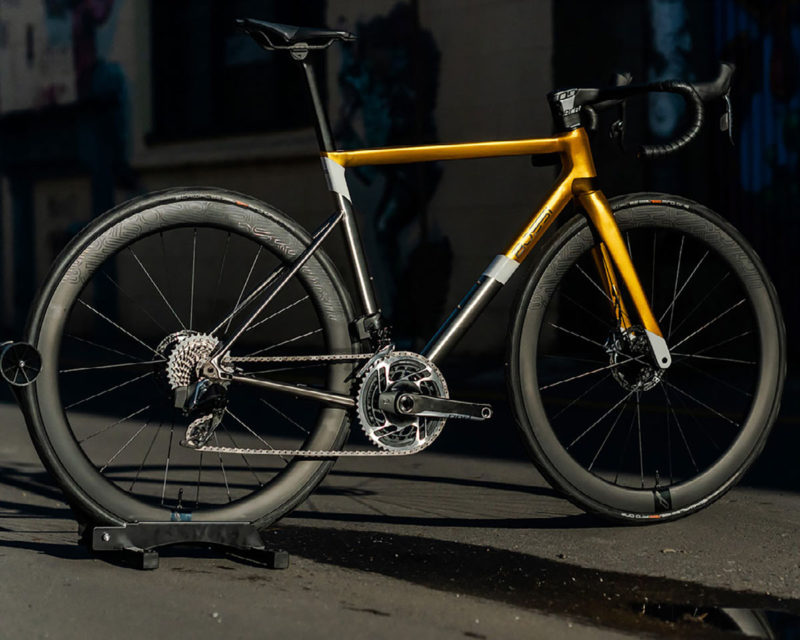 sleekest titanium road race bike 