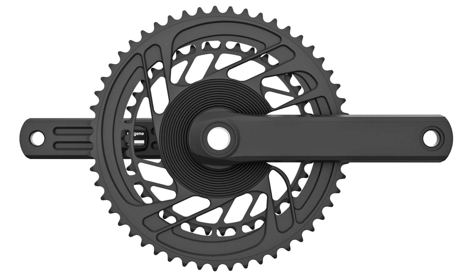 Complete 180 alloy Magene P325 CS power meter crankset cuts out the
