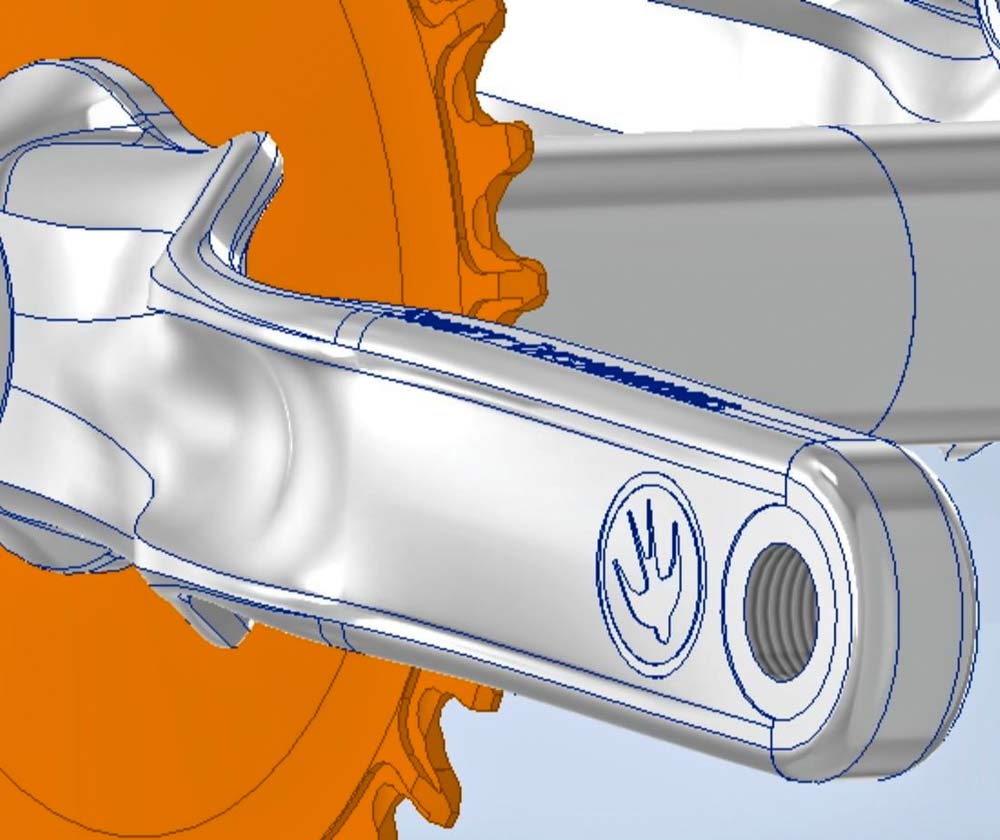Spotted Ignite Components Prototype cranks madeinUSA for gravel