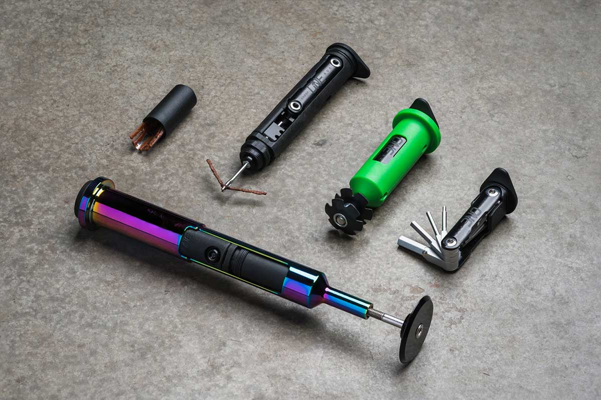 oneup components edc v2 threadless carrier multitool steerer storage