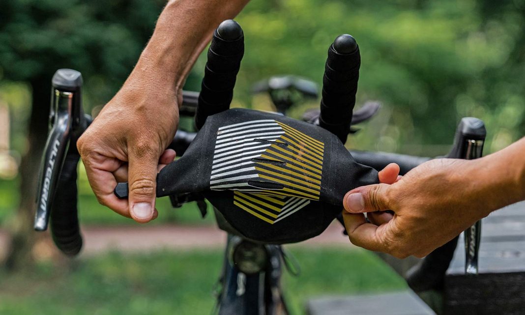 Apidura Racing Aerobar Pack streamlined bikepacking bag Bikerumor