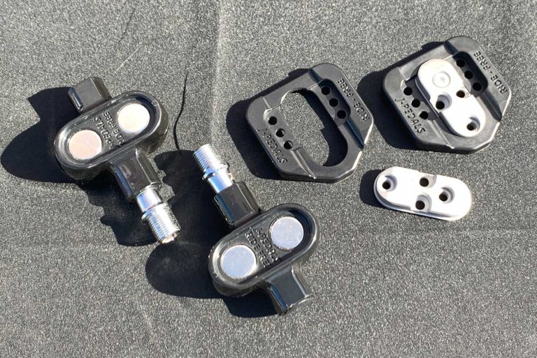 JPedals "clipless" pedals work for road or mountain w/ easy