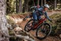 2022 BH iLynx Trail lightweight carbon all-mountain eMTB e-bike, berm