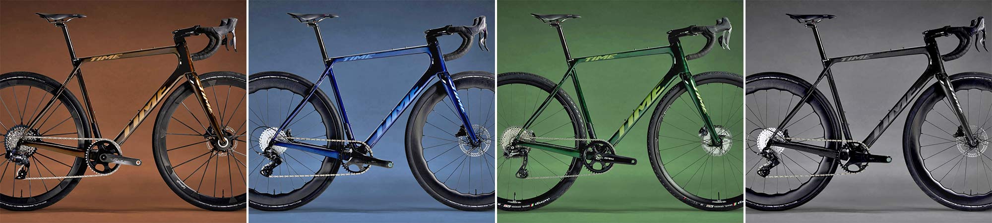 TIME ADHX bio-based-Dyneema carbon all-road gravel bike, color options