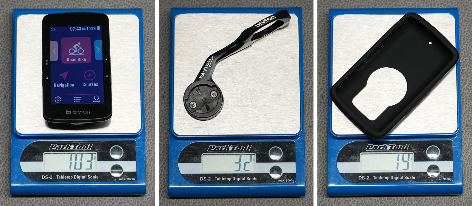 bryton s800 actual weights