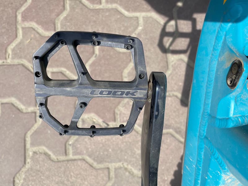 LOOK Trail Roc Plus pedal, on bike