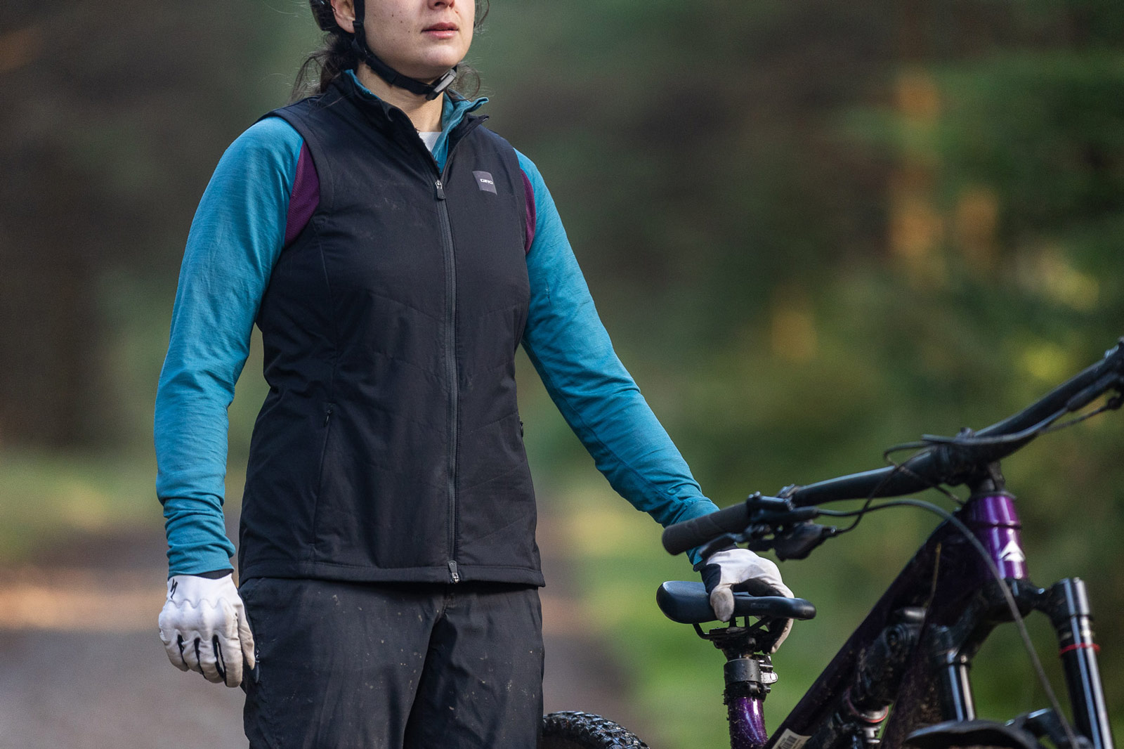 giro womens cascade insulated vest mtb gilet polartec fleece