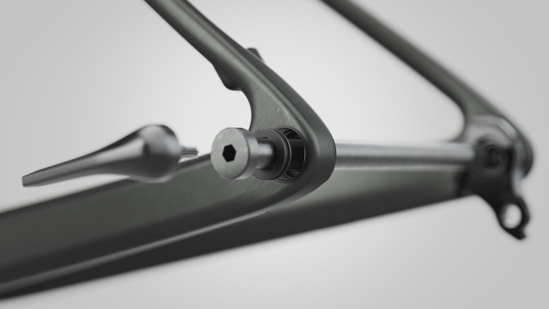 scott scale hollow dropouts with axle inserted