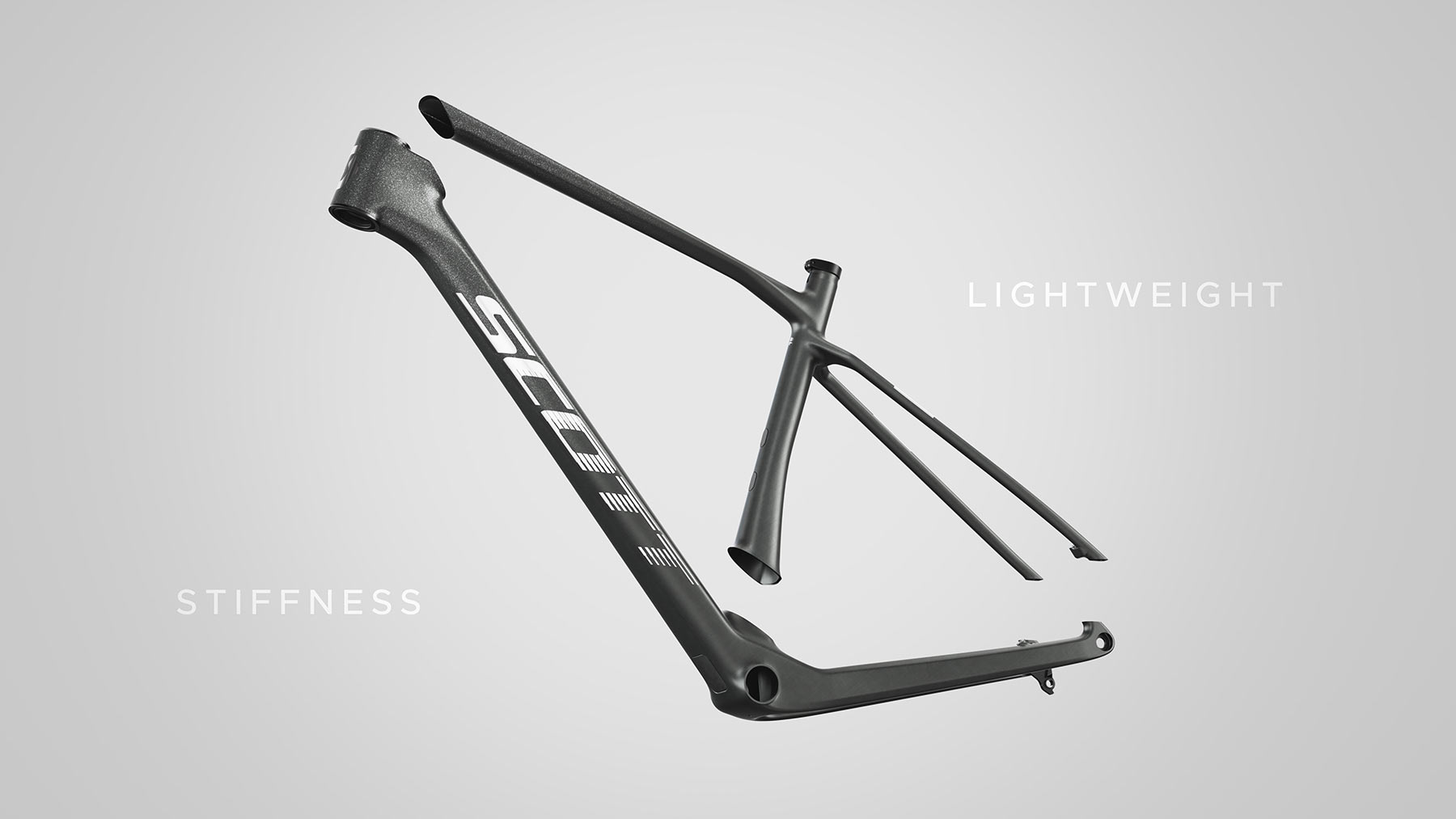 monocoque frame cutaway on 2023 scott scale