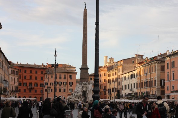 I experienced the best cappuccino ever at Piazza Navona. | Photo by Hoda Emam.