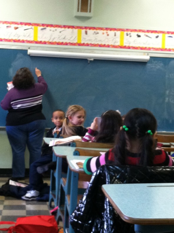 Elementary school children in Sunday School in Brooklyn's Mt Carmel parish. | Photo by Ines Novacic.