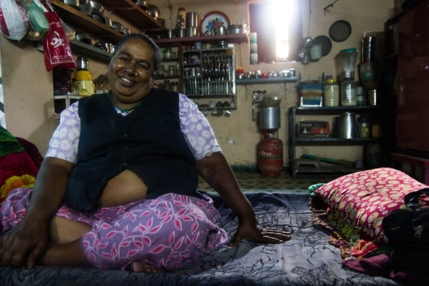 Savitri, 90, is guru of the 'original' hijra community in Ahmedabad.