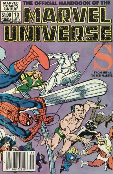 Official Handbook of the Marvel Universe #10 comic books for sale 