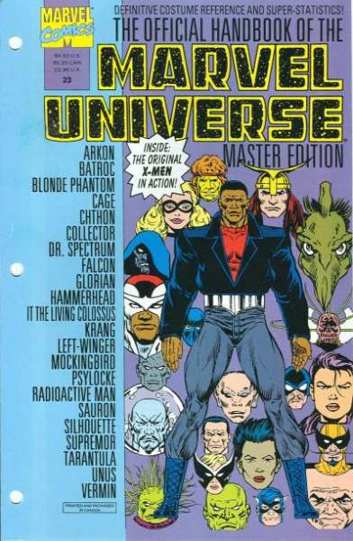 Official Handbook of the Marvel Universe #23 comic books for sale 