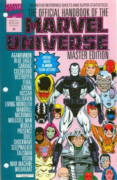 Official Handbook of the Marvel Universe #31 comic books for sale 
