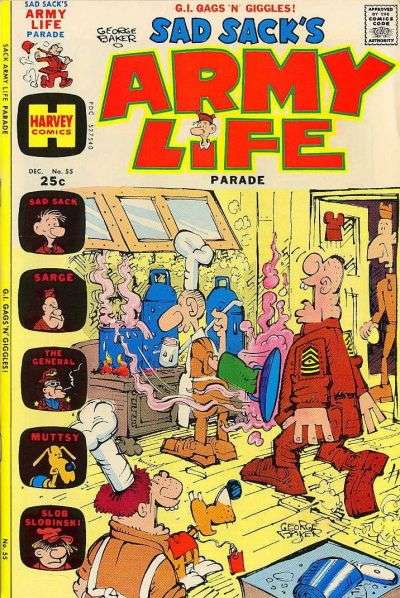 Sad Sack's Army Life #55 comic books for sale 