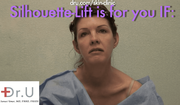 Patient hopes to achieve a natural looking tightening with Dr.U's thread face lift,