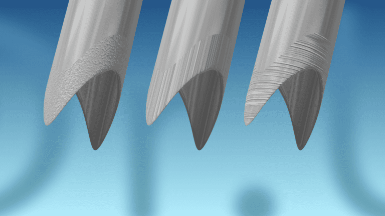 FUE punches can also sport a variety of textures, all offering different benefits to both patient and operator. FUE punches can also sport a variety of textures, all offering different benefits to both patient and operator.