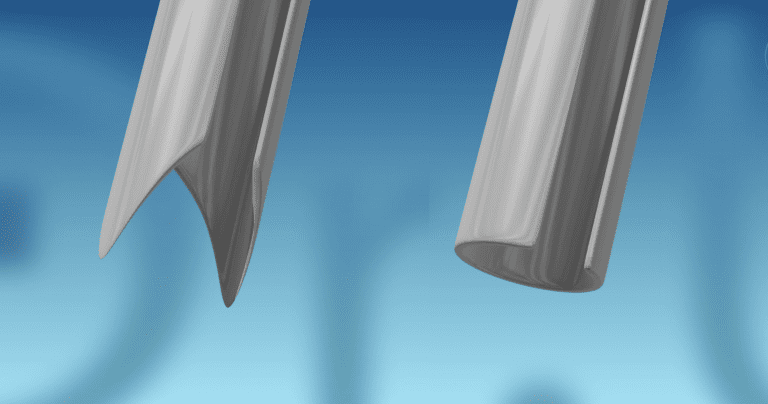Slitted FUE punches have an open gap running along their length. This guides the follicle into the punch. Slitted FUE punches have an open gap running along their length. This guides the follicle into the punch.