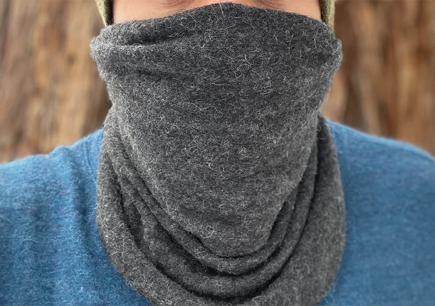 Organic cotton fleece neck warmers