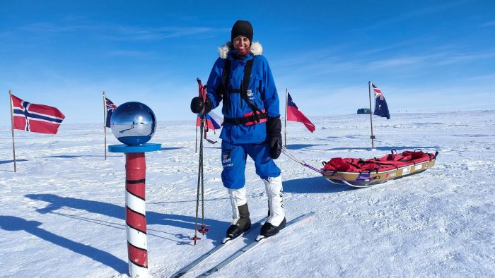 Preet Chandi at the South Pole