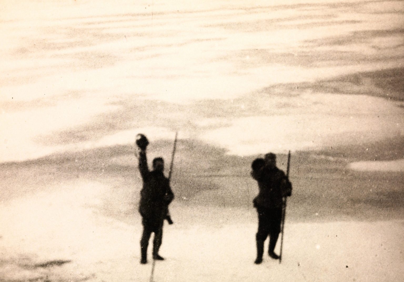 One of the last photos of Paul Knutsen and Peter Tessem.
