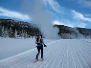 Snowshoeing in Yellowstone