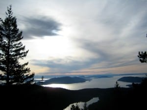 View from Mount Constitution Orcas Island