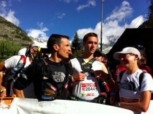 Sebastien Chaigneau Jez Bragg Lizzie Harker UTMB 2010