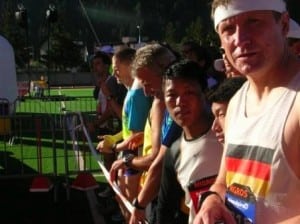 Swiss Alpine Marathon start line