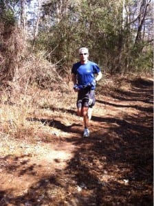 Karl Meltzer on course at the 2011 Rocky Raccoon 100