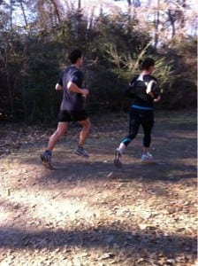 Ian Sharman at mile 80 of the 2011 Rocky Raccoon 100