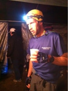 Karl Meltzer post-race at the 2011 Rocky Raccoon 100