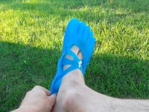 Putting on the Inov-8 Evoskin