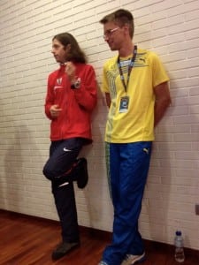 Mike Wardian and Jonas Buud chatting