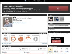 Movescount member page