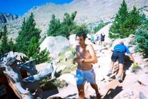 Kilian Jornet descending 2012 Pikes Peak Marathon.