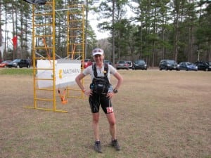 Meghan Hicks trains with her MdS kit at 3 Days of Syllamo (Travis Liles photo credit)