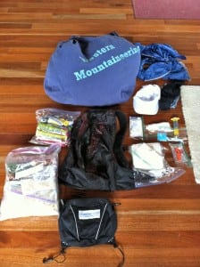 All of my 2012 MdS gear, including the Inov-8 RaceElite 15