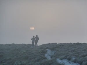 Winter running - Ilkley Moor