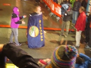 Mike Foote - Montana Flag - TNF UTMB 2012