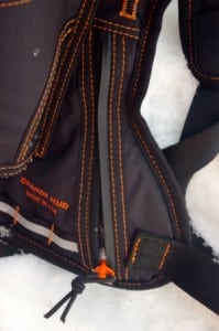 Orange Mud HydraQuiver - storage compartment access