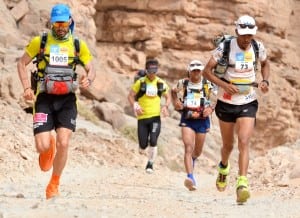 2013 Marathon des Sables - Miguel Capo - Carlos Sa - Mohamad Ahansal - Aziz El Akad