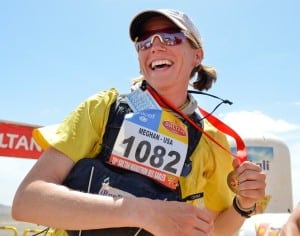 2013 Marathon des Sables - Meghan Hicks - finish line win