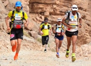 2013 Marathon des Sables - Migual Capo - Carlos Sa - Mohamad Ahansal - Aziz El Akad
