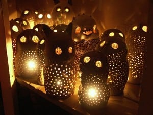 Jodee Adams-Moore - owl luminaries