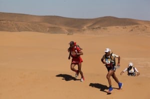 2013 Marathon des Sables - Salameh Al Aqra - Mohamad Ahansal - Antonio Filippo Salaris